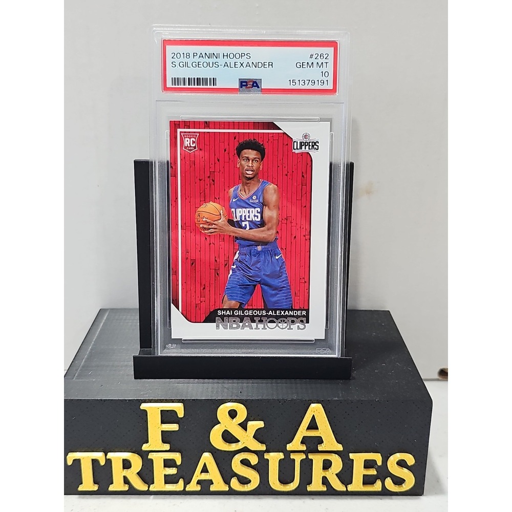 Shai Gilgeous-Alexander 2018-19 Panini NBA Hoops #262 Rookie RC PSA 10